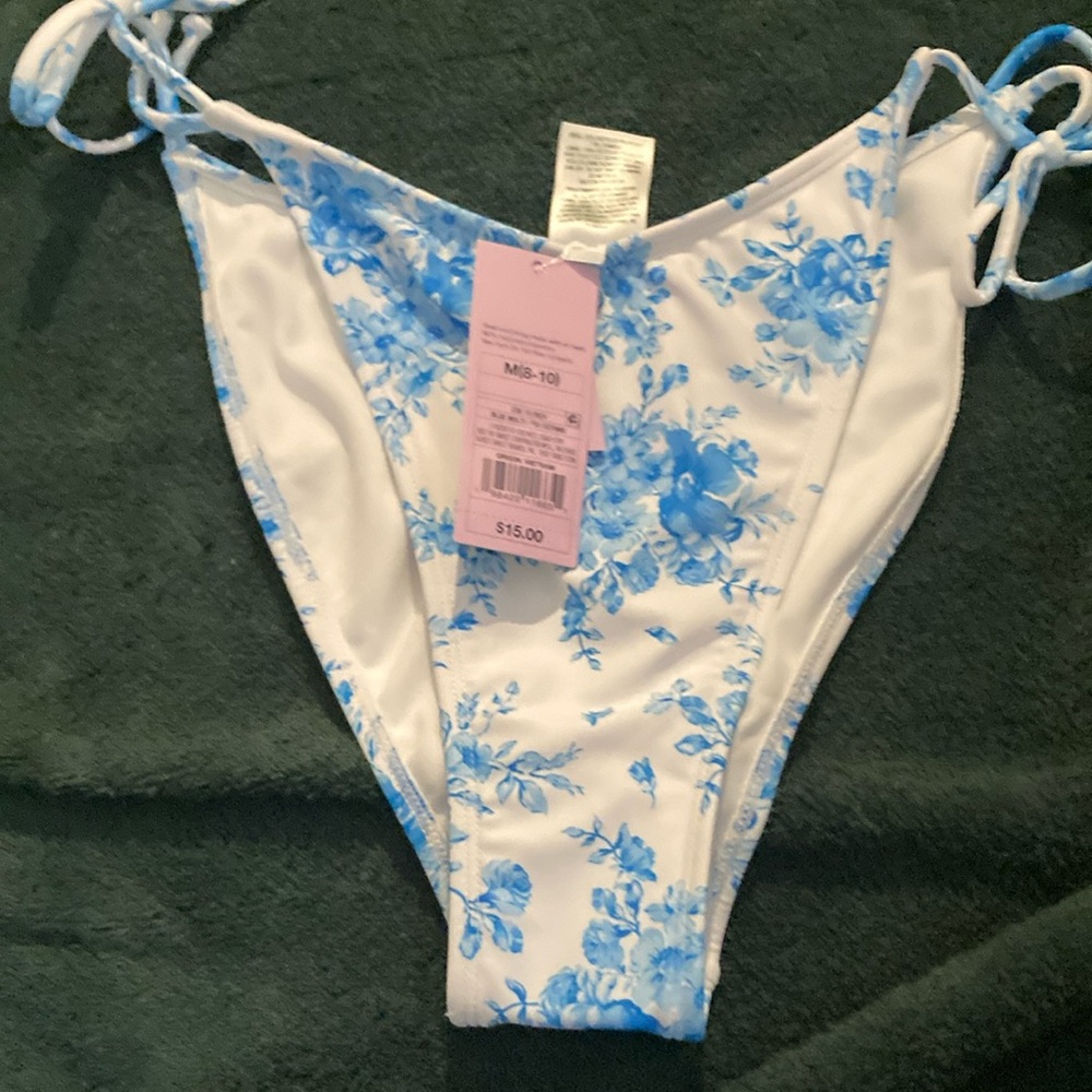 Wild Fable Blue Floral Bikini Bottom
